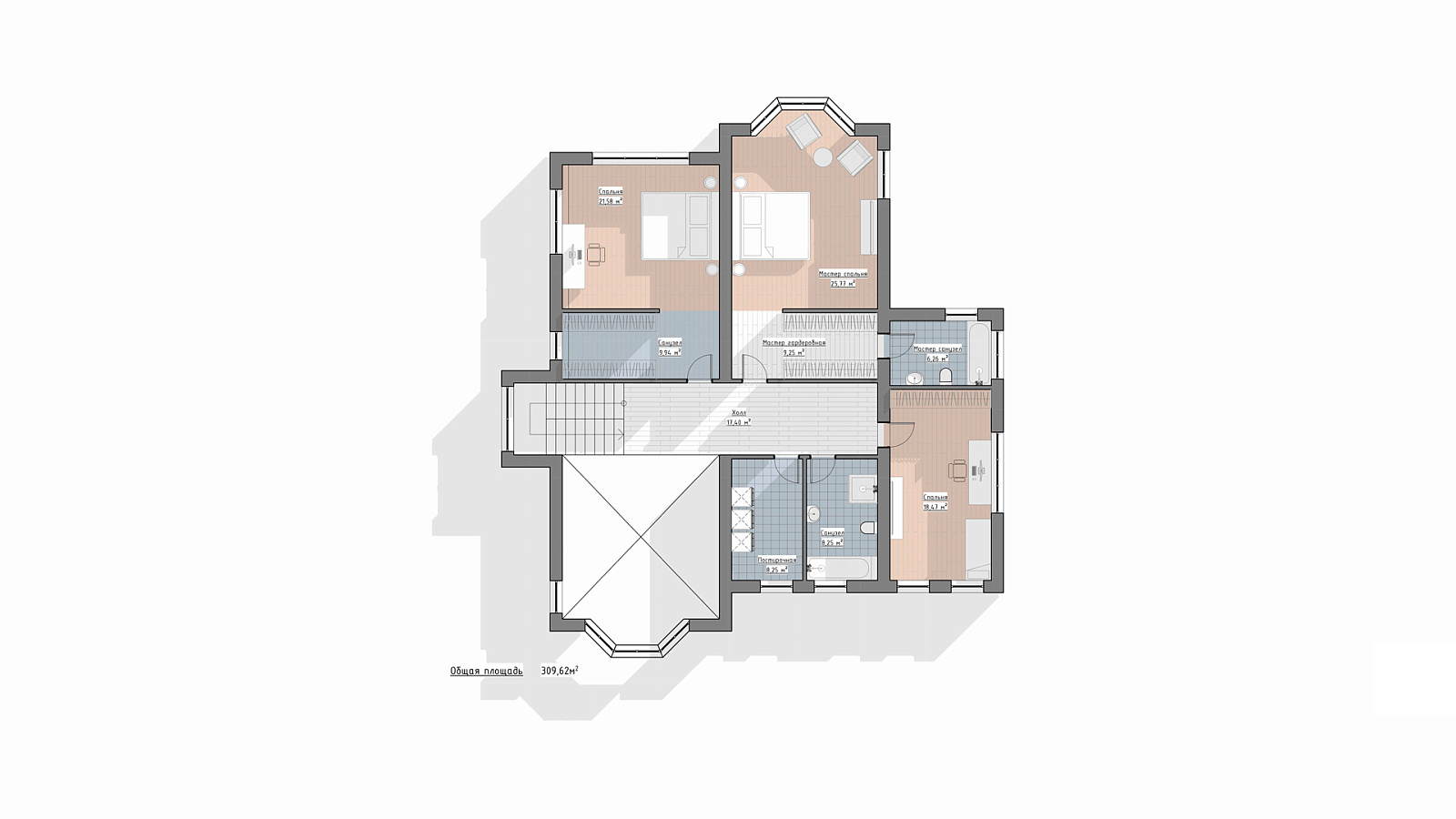 Планировка 2 этаж