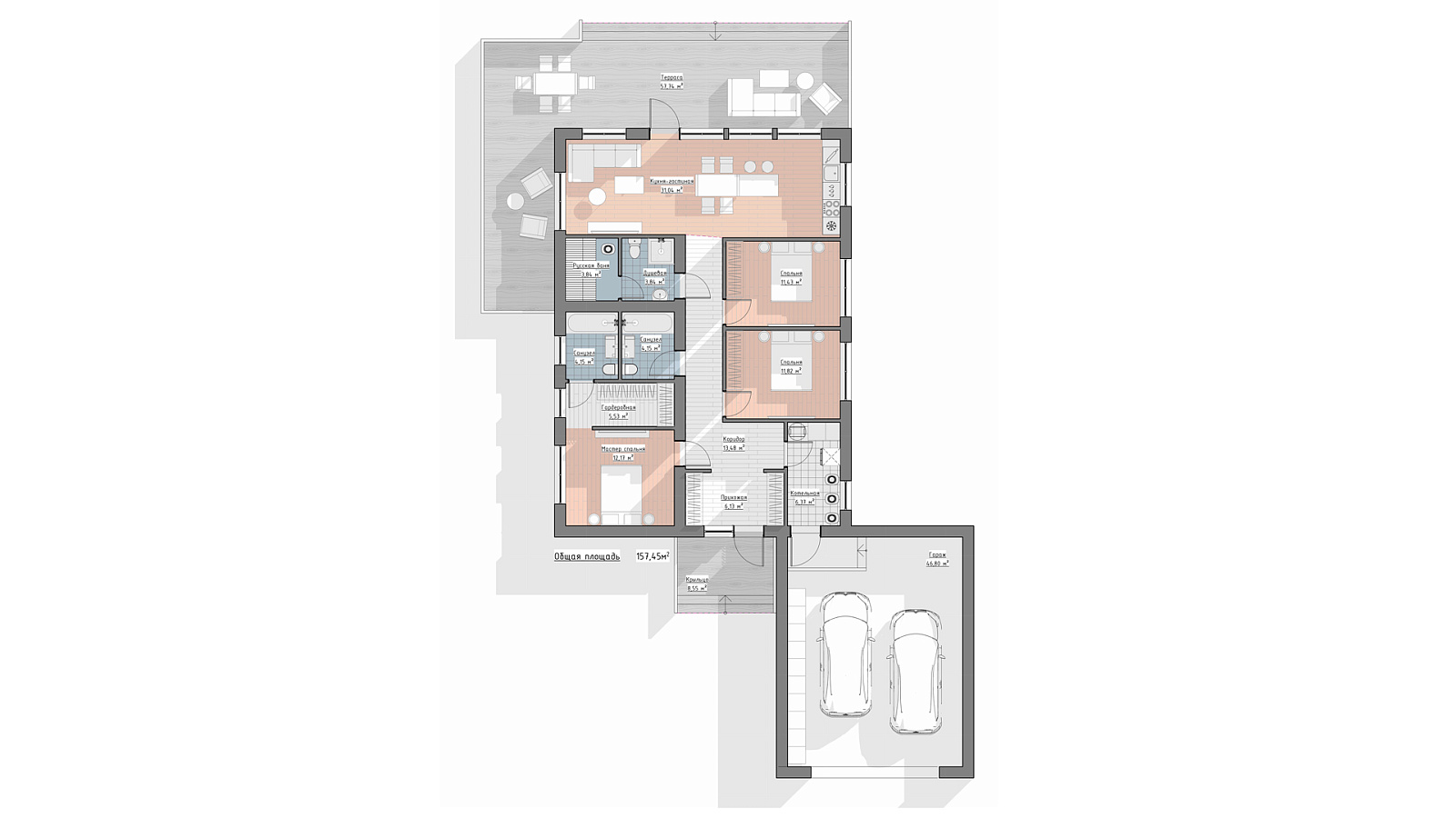 Планировка 1 этаж