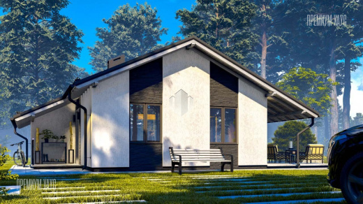 Одноэтажный дом из газобетона 48м²