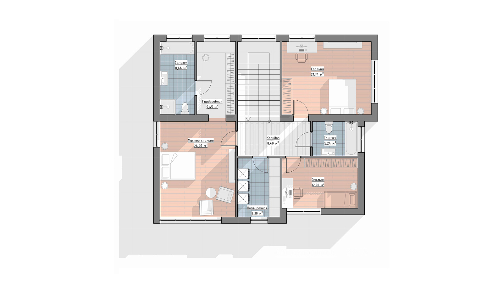 Планировка 2 этаж