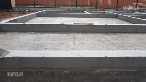 Фундамент бани. Охта с баней - 5