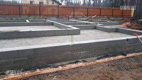 Фундамент бани. Охта с баней - 6