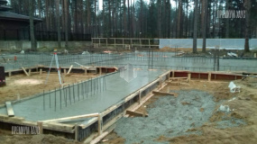 Фундаментная плита. Дом Райт - 8