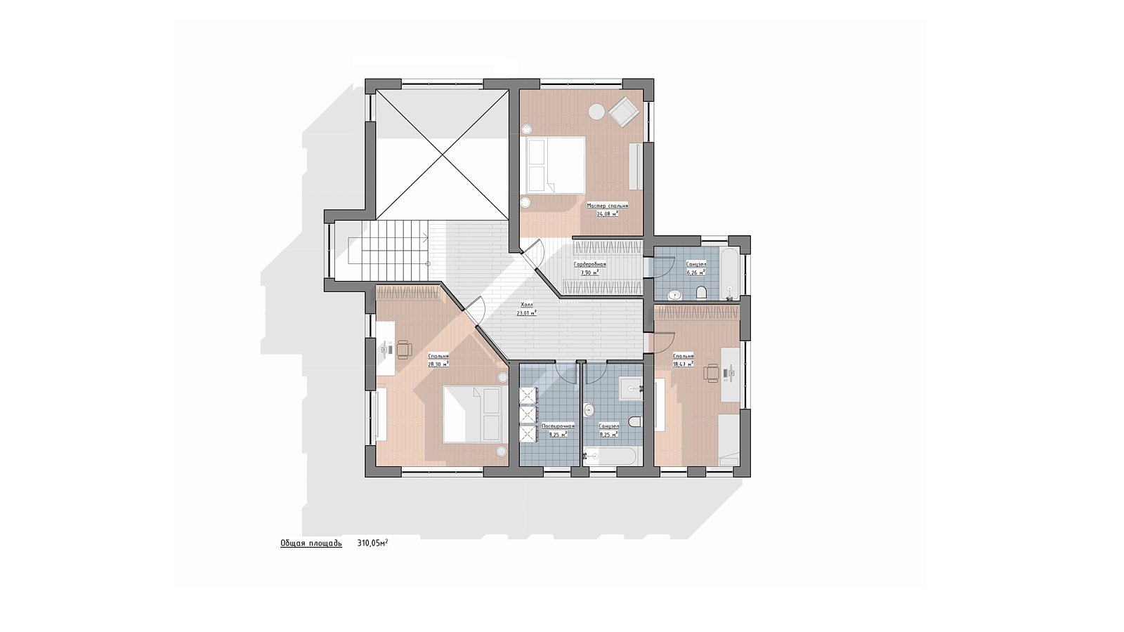 Планировка 2 этаж