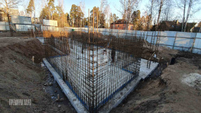 Армирование стен цокольного этажа - 1