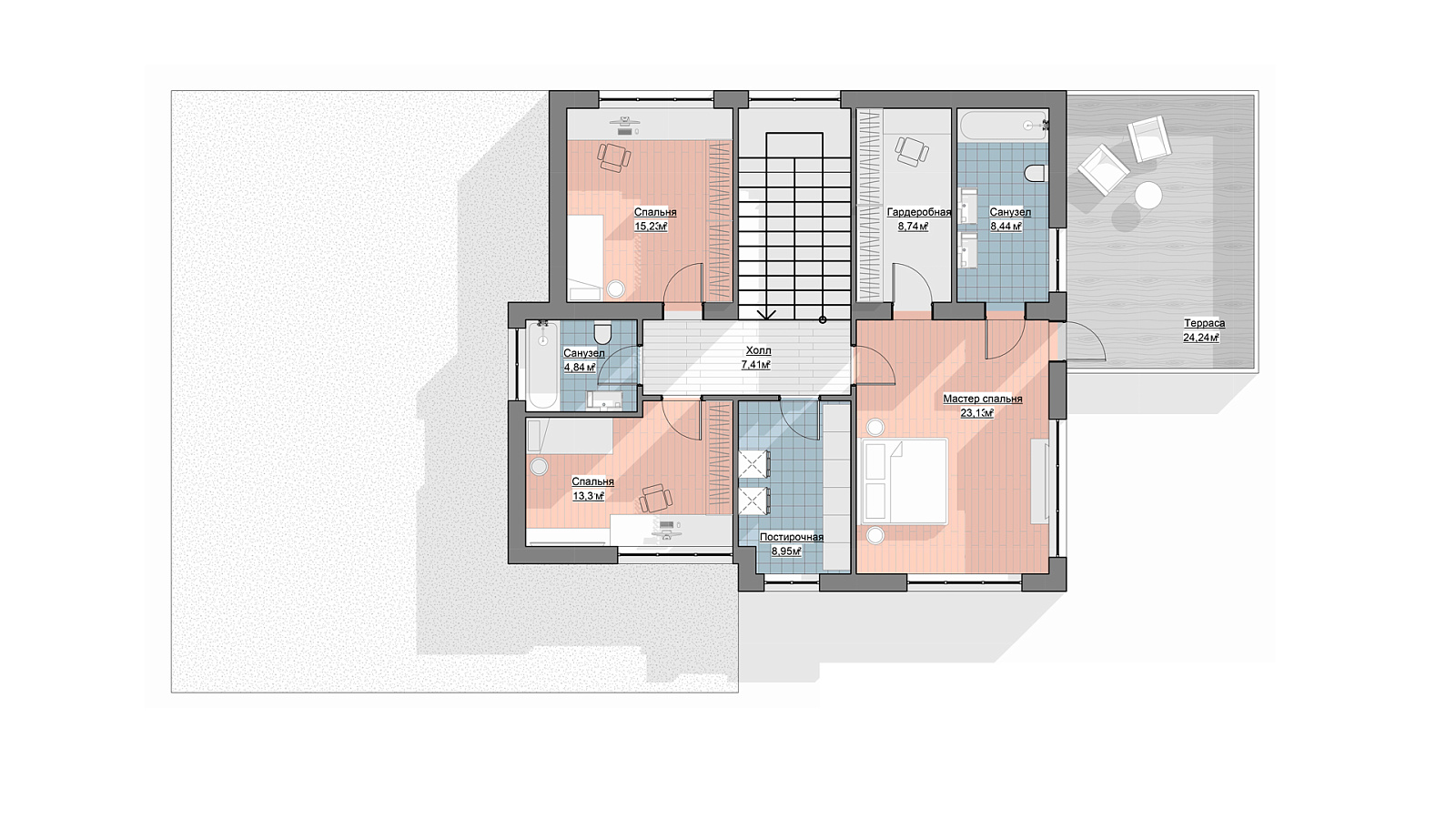Планировка 2 этаж