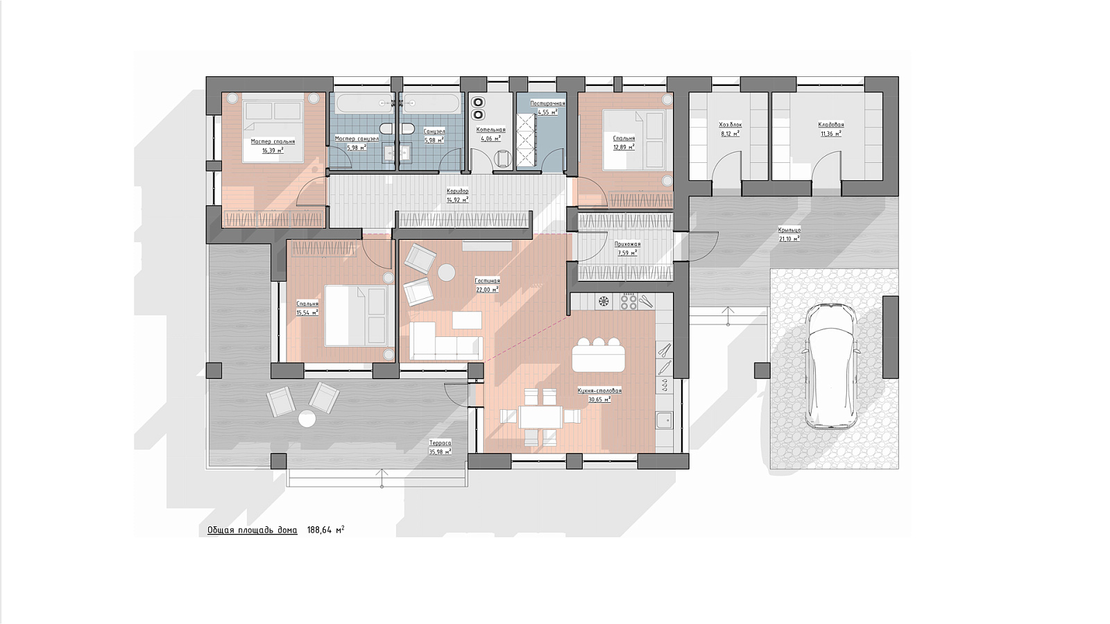 Планировка 1 этаж