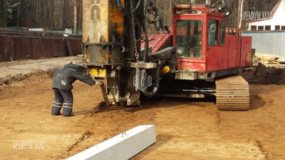 Свайное поле. Забивка свай. - 1