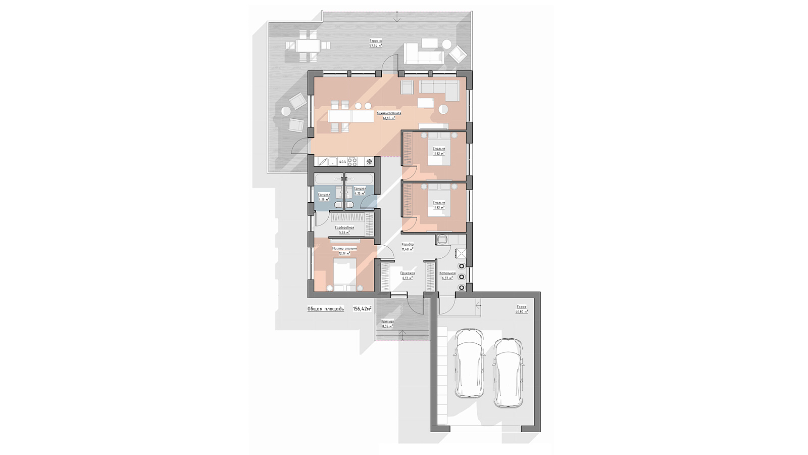 Планировка 1 этаж