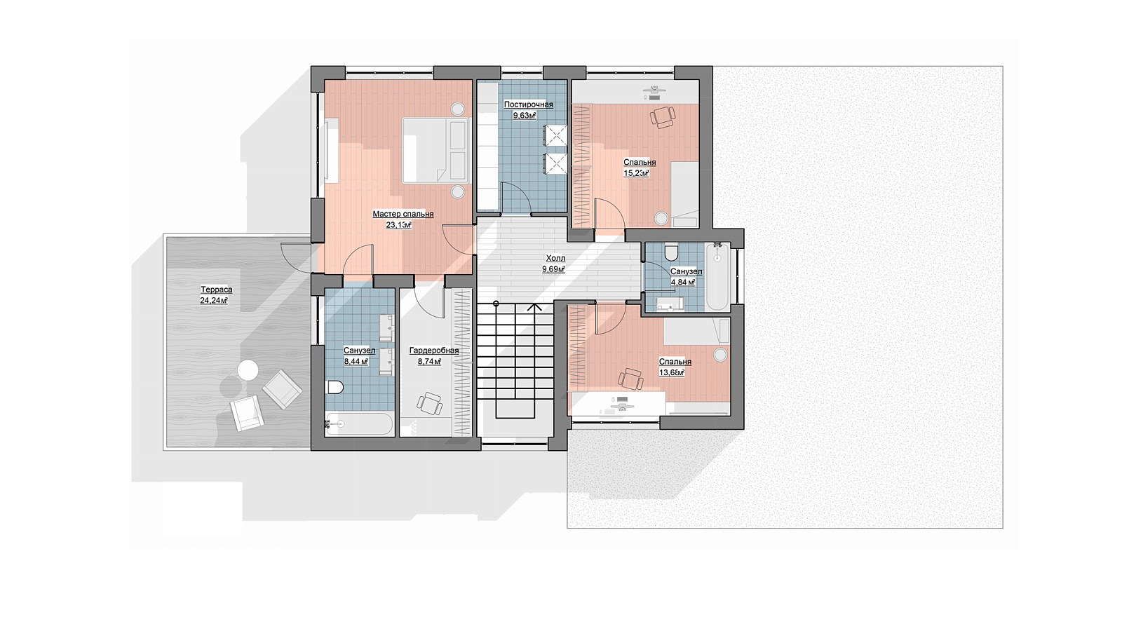 Планировка 2 этаж