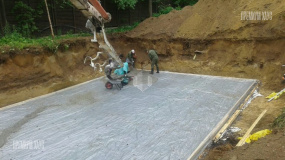 Устройство гидроизоляции и армирование плиты цокольного этажа - 3