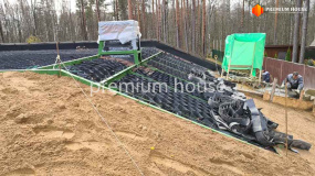 Устройство плоской инверсионной кровли с земляным покрытием