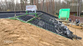 Устройство плоской инверсионной кровли с земляным покрытием