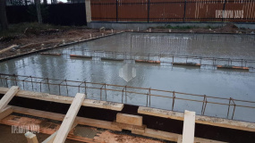 Фундамент бани. Охта с баней - 4