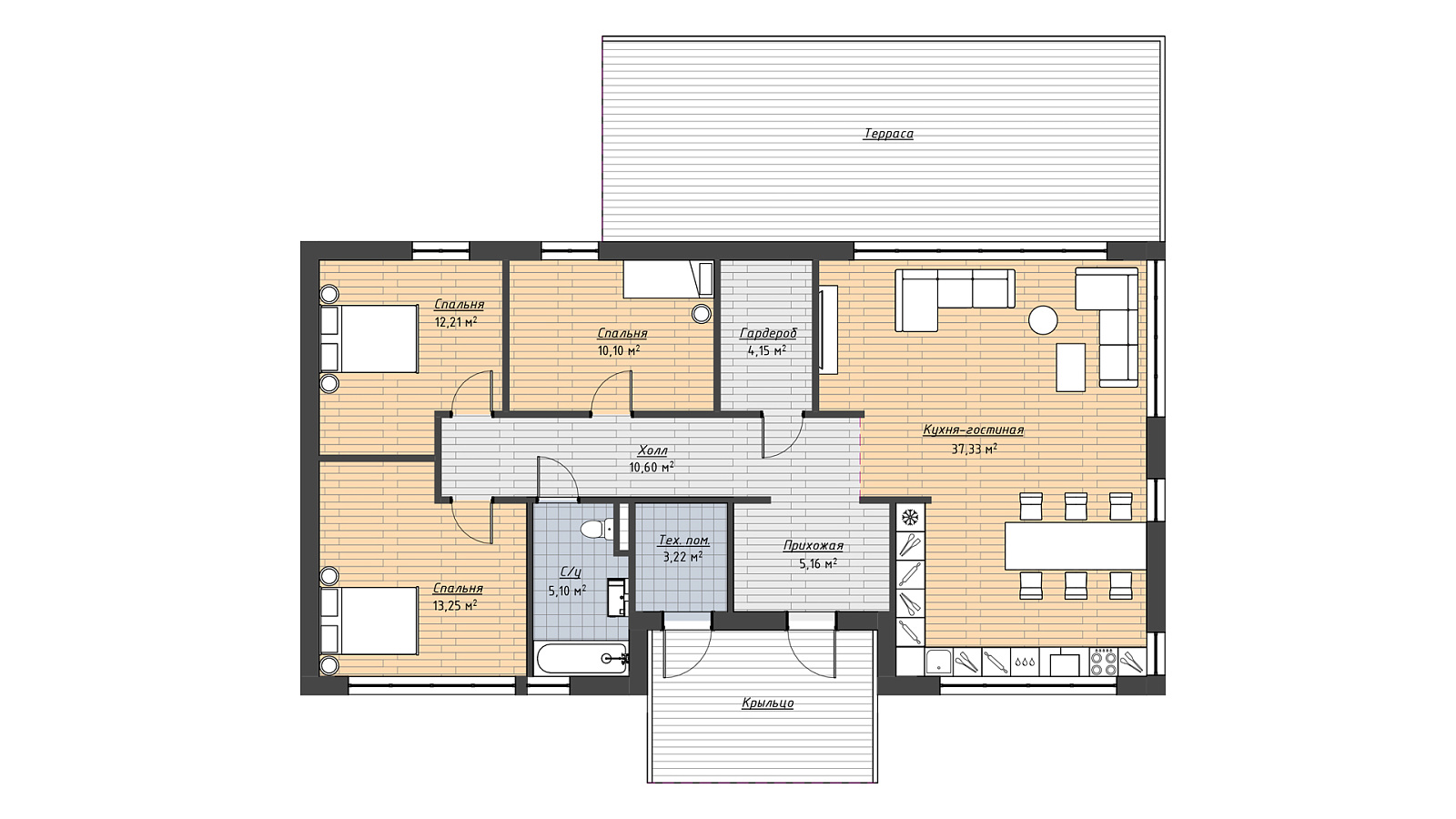 Планировка 2 вариант