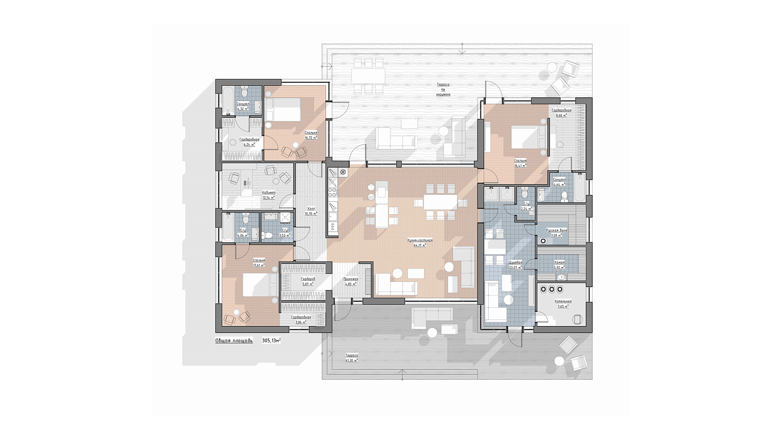 Планировка 1 этаж