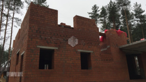 Кирпичная кладка 2ого  этажа, Энколово 12 - 3