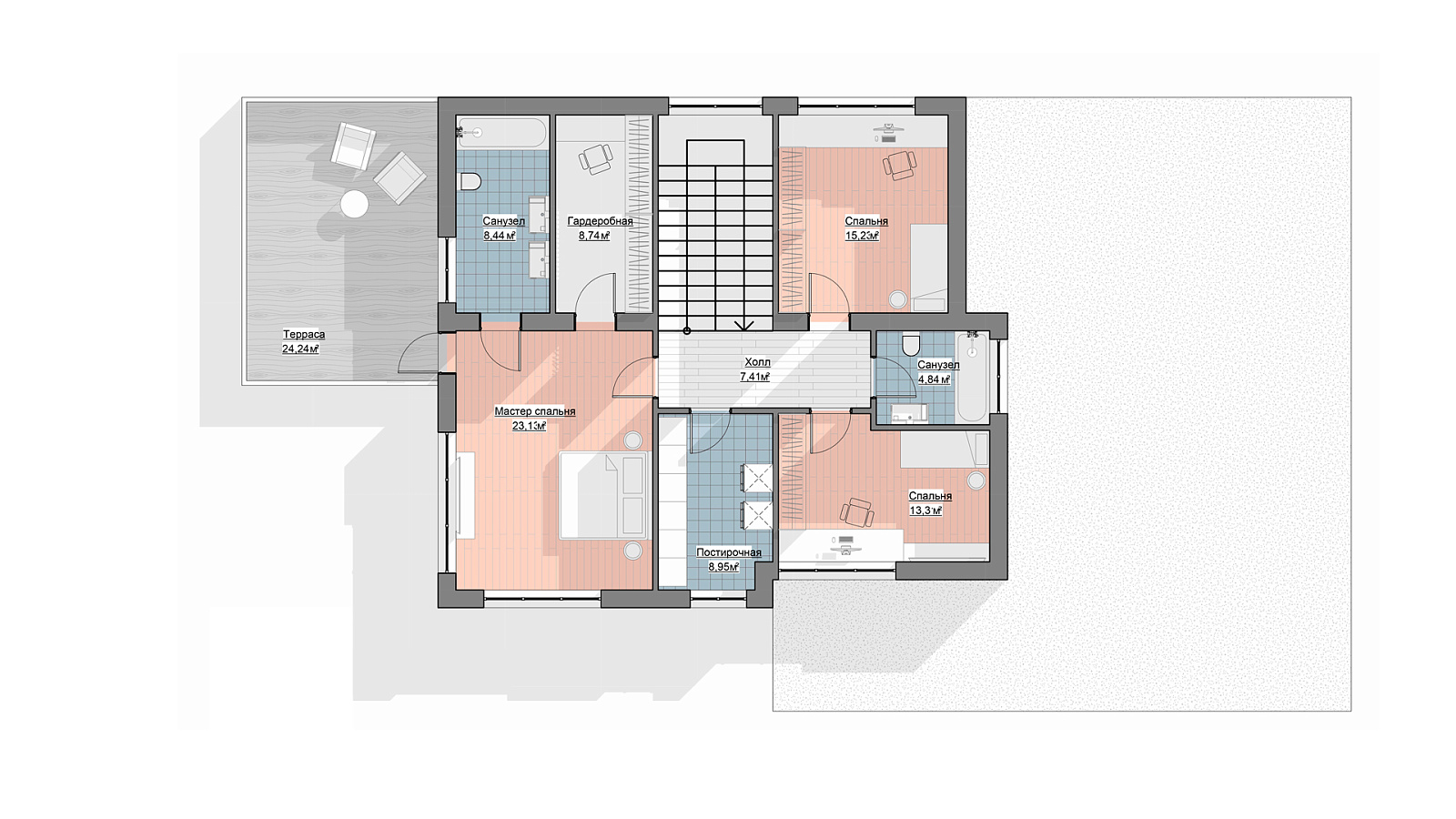 Планировка 2 этаж