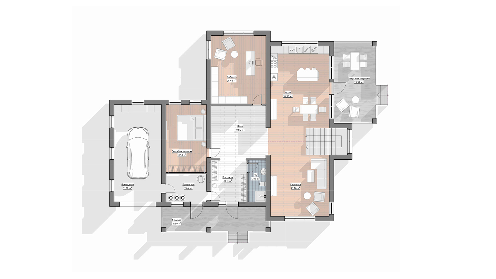 Планировка 1 этаж