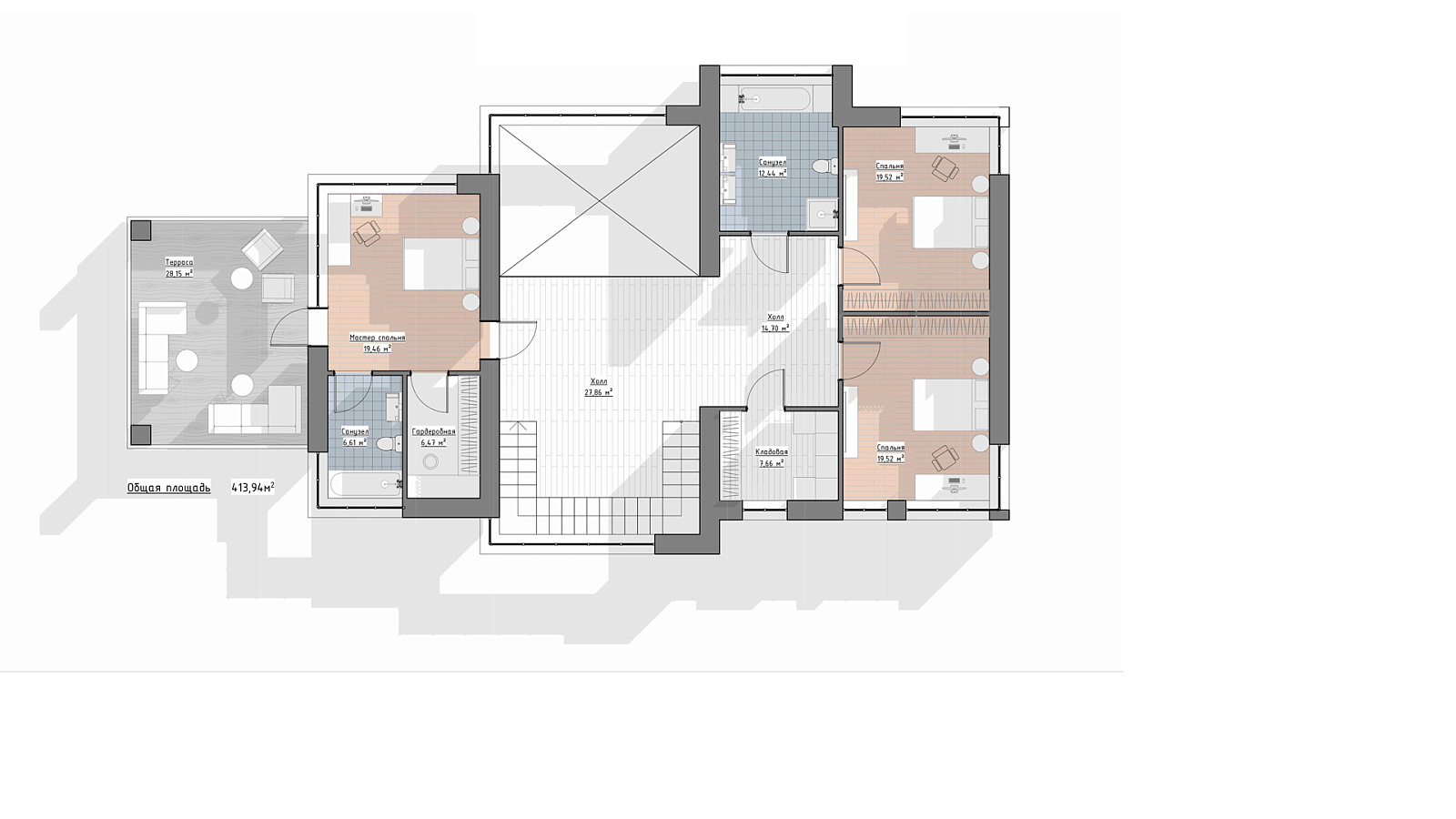 Планировка 2 этаж