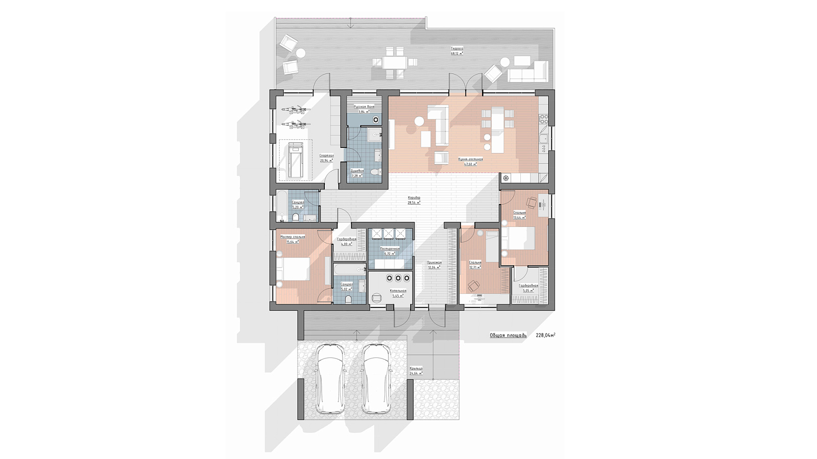 Планировка 1 этаж