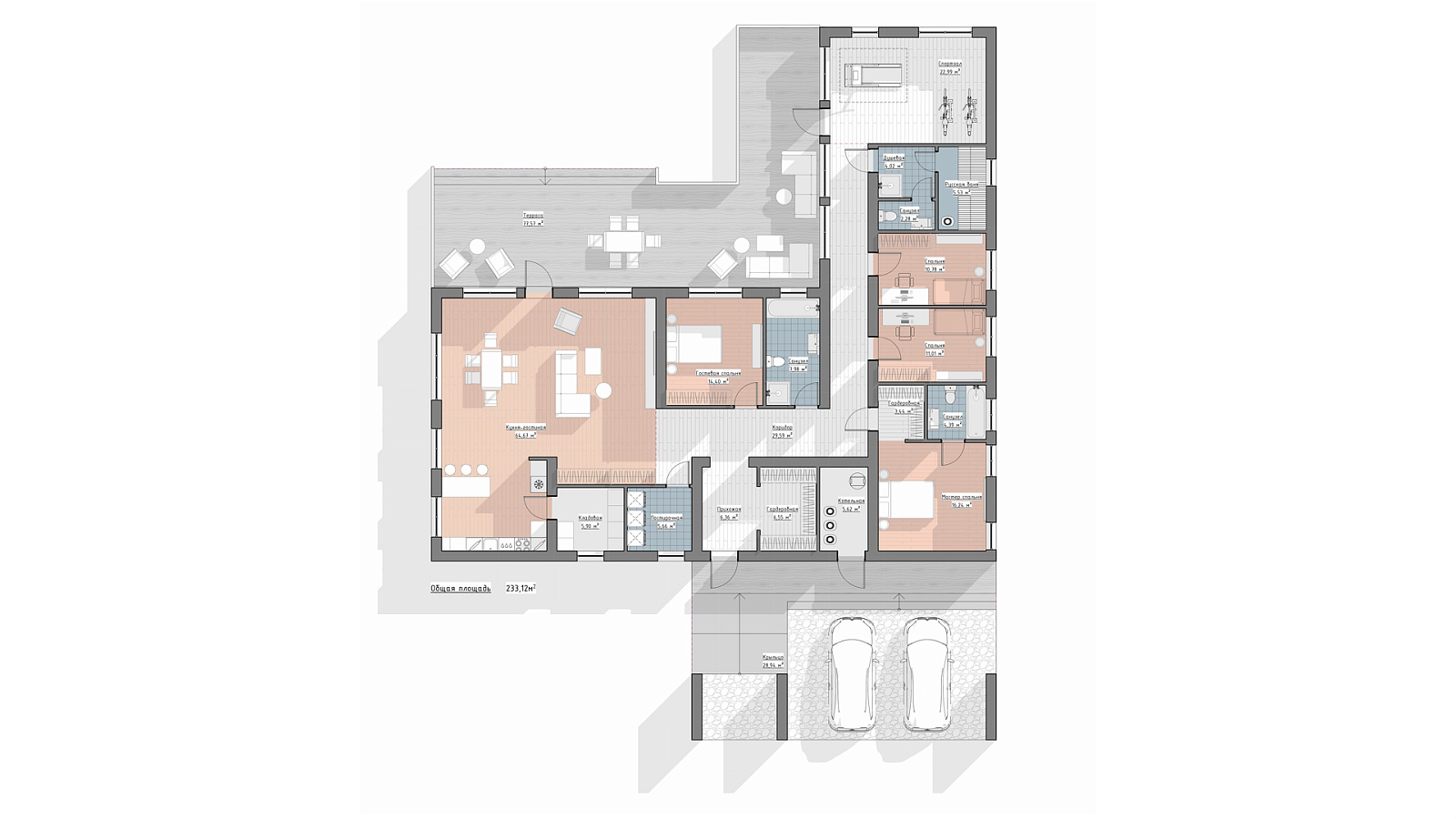 Планировка 1 этаж