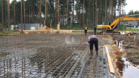 Армирование фундаментной плиты. - 1