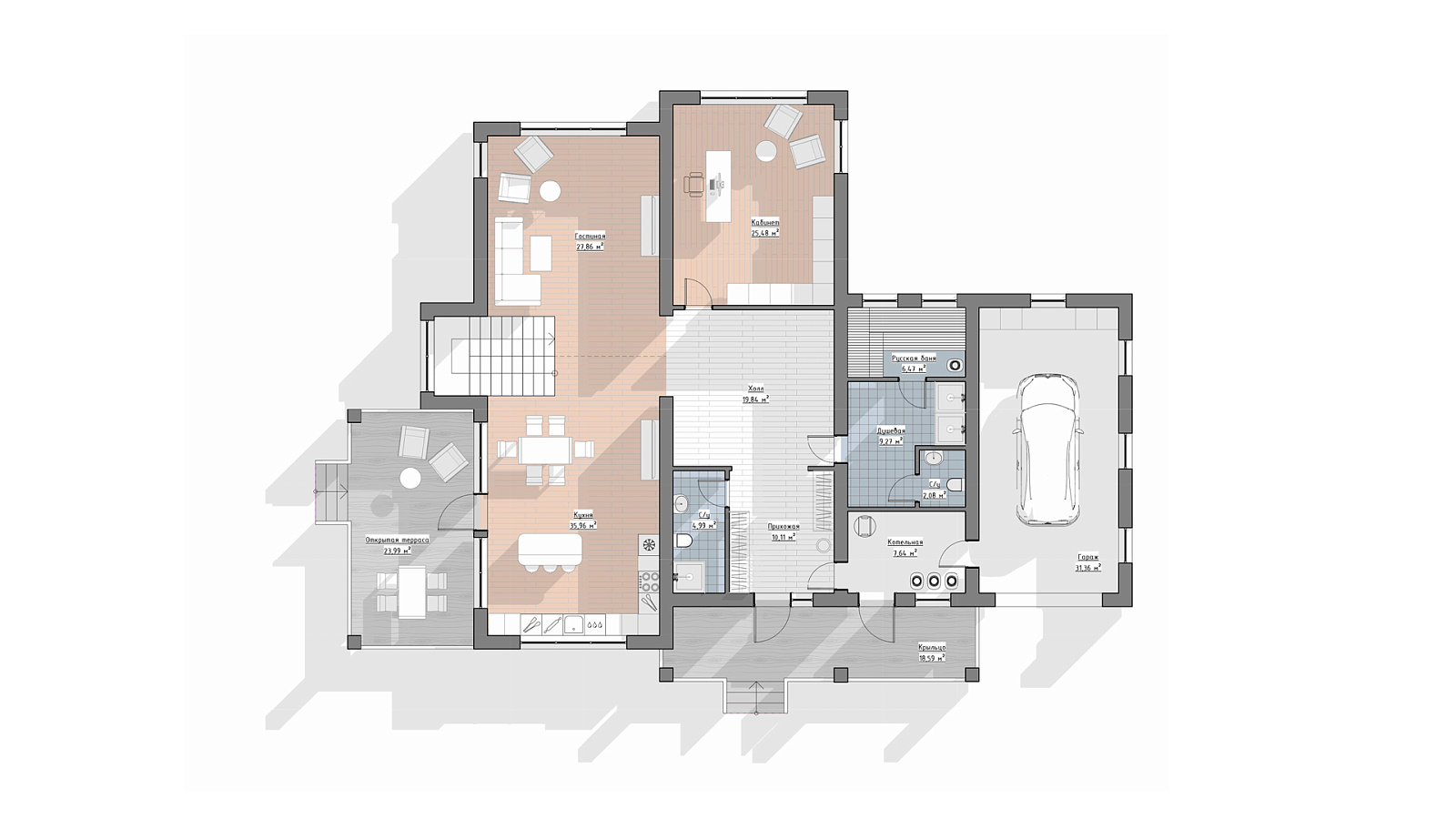 Планировка 1 этаж