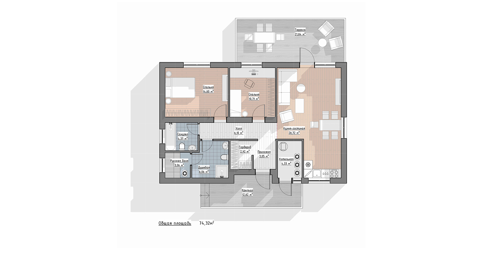 Планировка 1 этаж