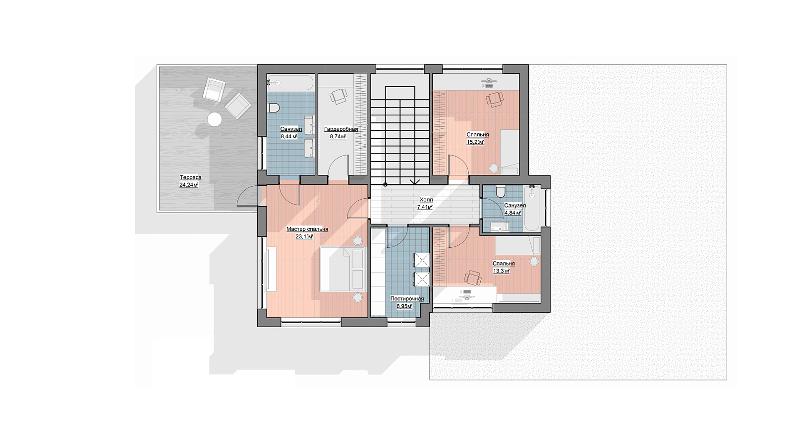 Планировка 2 этаж