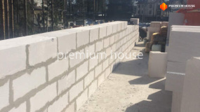 Стены газобетон 2 этажа дома. Охта с баней - 2