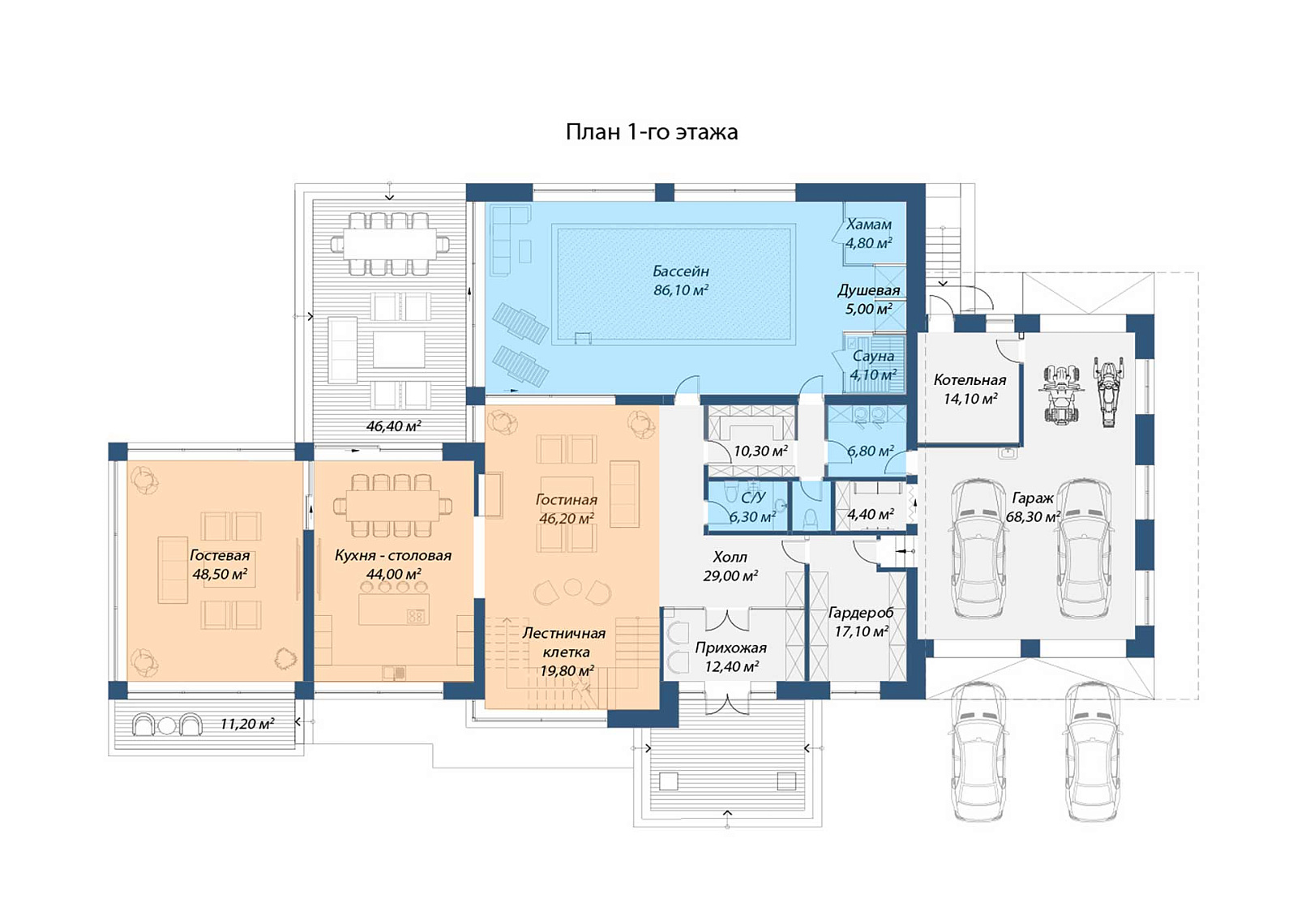 Планировка План 1-ого этажа
