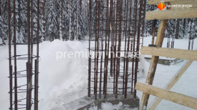 Стены и колонны 1-го этажа. Репино Парк - 2