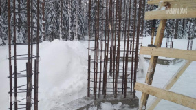 Стены и колонны 1-го этажа. Репино Парк - 2