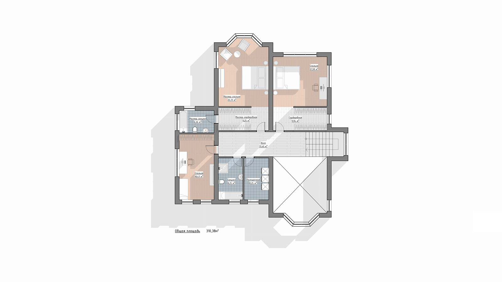 Планировка 2 этаж