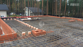 Армирование монолитной плиты перекрытия на отметке 3200 - 8