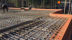 Армирование монолитной плиты перекрытия на отметке 3200 - 4