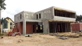 Песочнео ЖБ монолитные стены второго этажа - 3